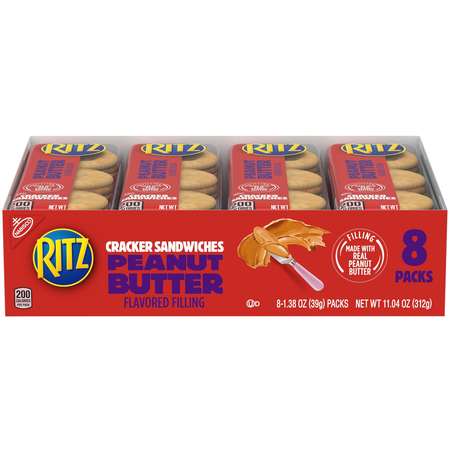 RITZ Nabisco Ritz Peanut Butter Cracker Sandwiches 1.35 oz., PK112 00210
